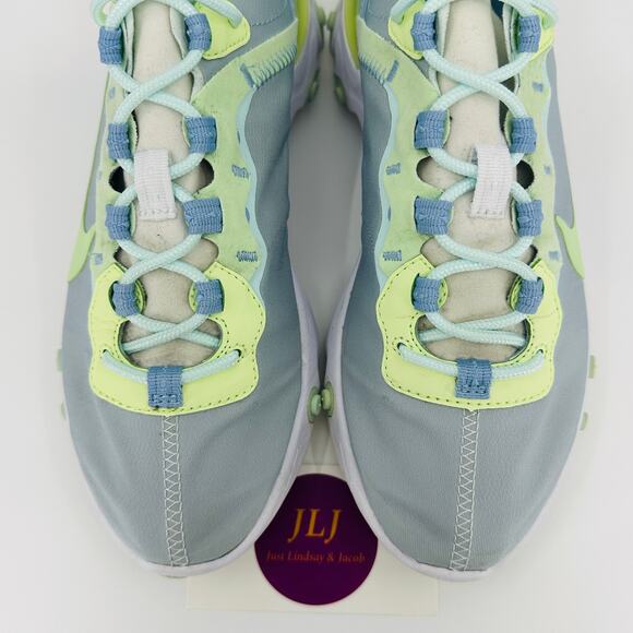 Nike Women's React Element 55 Sneakers 'Frosted Spruce' BQ2728-100 Size 7 - Picture 4 of 11